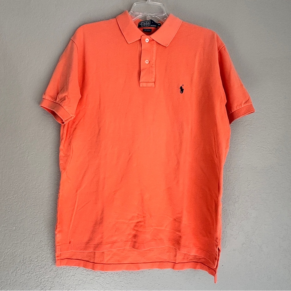 Polo by Ralph Lauren peach color size M men’s polo shirt